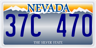 NV license plate 37C470