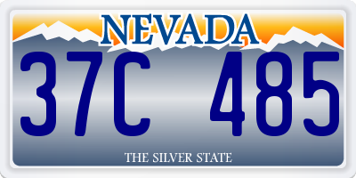 NV license plate 37C485