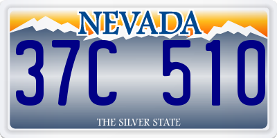 NV license plate 37C510