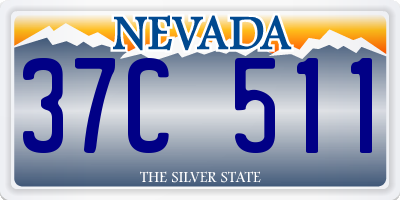 NV license plate 37C511