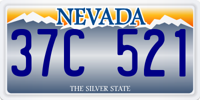 NV license plate 37C521