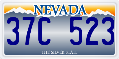 NV license plate 37C523