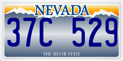 NV license plate 37C529