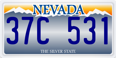 NV license plate 37C531