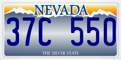 NV license plate 37C550