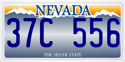 NV license plate 37C556