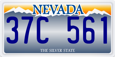NV license plate 37C561