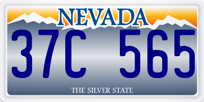 NV license plate 37C565