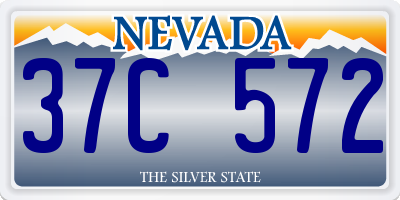 NV license plate 37C572