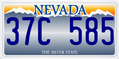 NV license plate 37C585