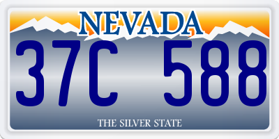 NV license plate 37C588