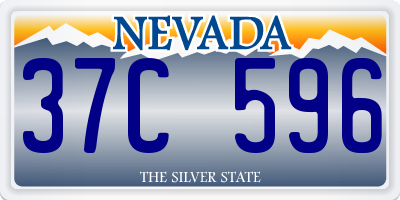 NV license plate 37C596