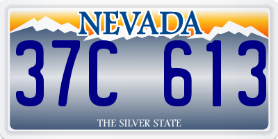 NV license plate 37C613