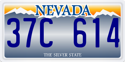 NV license plate 37C614