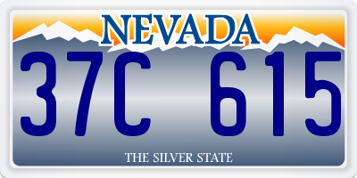NV license plate 37C615