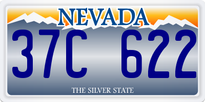 NV license plate 37C622