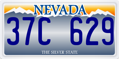 NV license plate 37C629