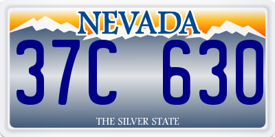 NV license plate 37C630