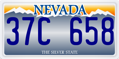 NV license plate 37C658