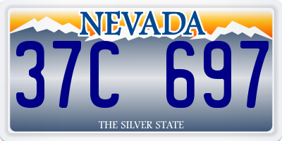 NV license plate 37C697