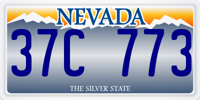 NV license plate 37C773