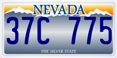 NV license plate 37C775
