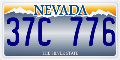 NV license plate 37C776