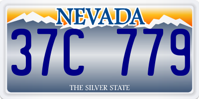 NV license plate 37C779