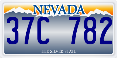 NV license plate 37C782