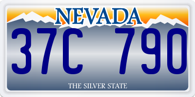 NV license plate 37C790