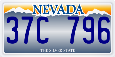 NV license plate 37C796