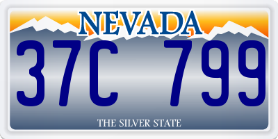 NV license plate 37C799