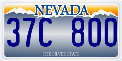 NV license plate 37C800