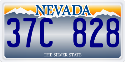 NV license plate 37C828