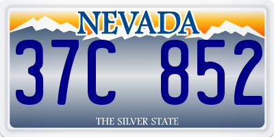 NV license plate 37C852