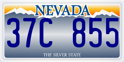 NV license plate 37C855