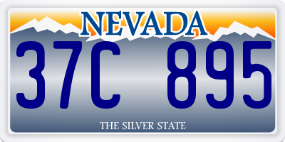 NV license plate 37C895