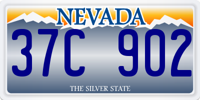 NV license plate 37C902