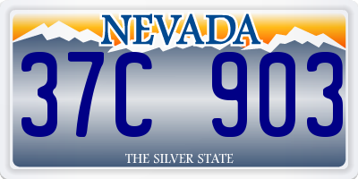 NV license plate 37C903