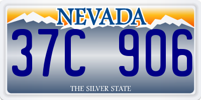 NV license plate 37C906