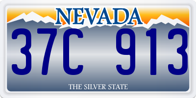 NV license plate 37C913