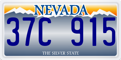 NV license plate 37C915