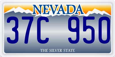 NV license plate 37C950