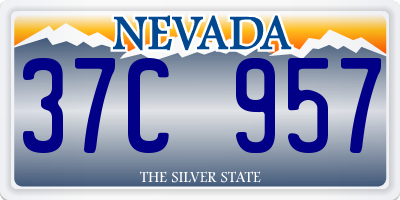 NV license plate 37C957