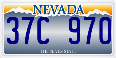 NV license plate 37C970
