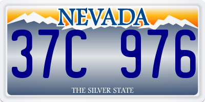 NV license plate 37C976