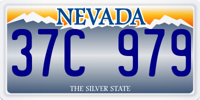NV license plate 37C979