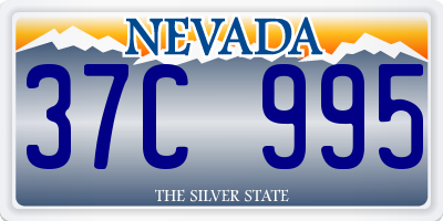 NV license plate 37C995