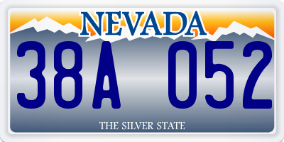NV license plate 38A052
