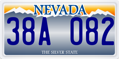 NV license plate 38A082